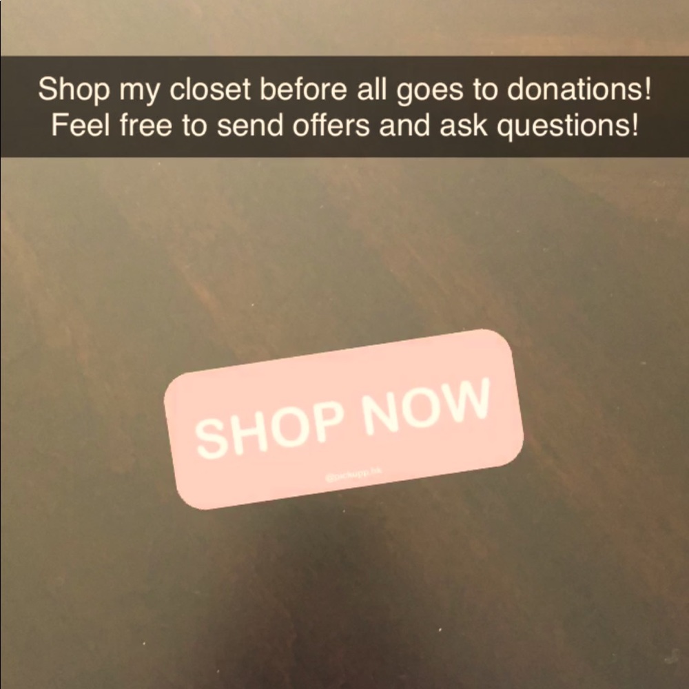 Shop my closet before all goes to donations!